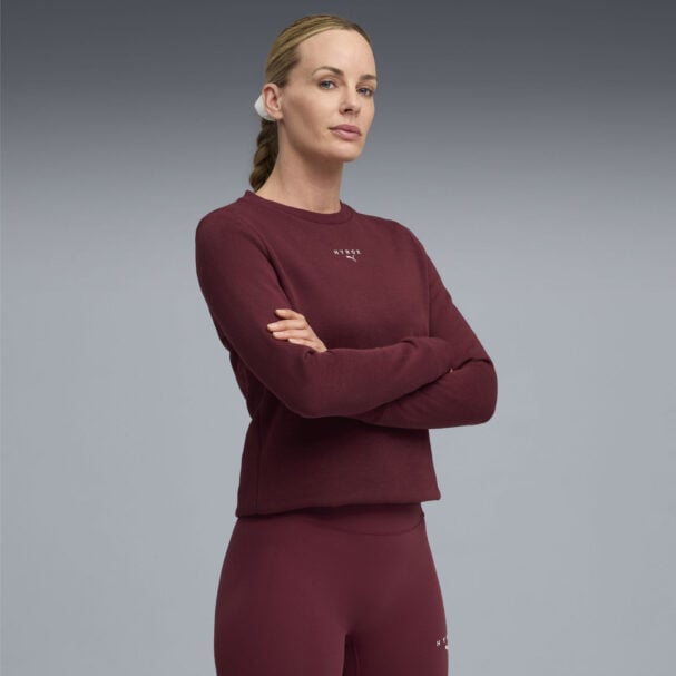 PUMA x HYROX Women’s Heavyweight Crewneck Ruby Shimmer