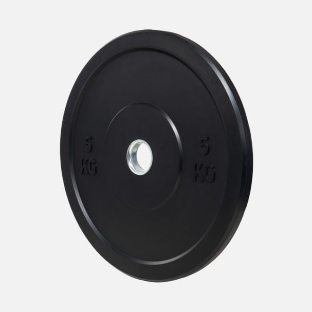 REBEL Black Rubber Bumper Weight Plates