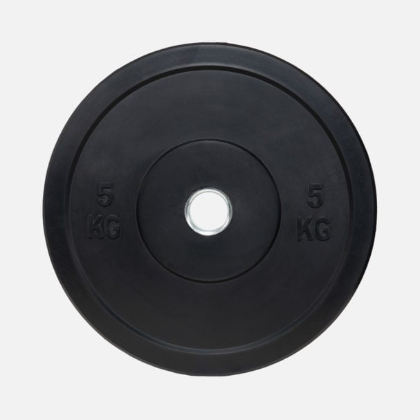 REBEL Black Rubber Bumper Weight Plates