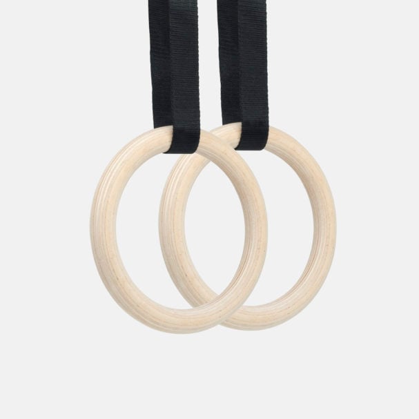REBEL Classic Wooden Gymnastic Rings 32mm