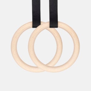 REBEL Classic Wooden Gymnastic Rings 32mm