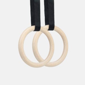 REBEL Classic Wooden Gymnastic Rings 32mm