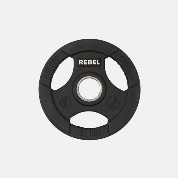 REBEL Rubber Coated Steel Weight Plates