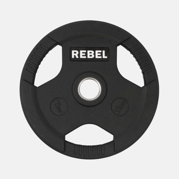 REBEL Rubber Coated Steel Weight Plates