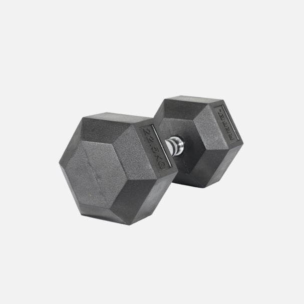 REBEL Rubber Hexagonal Dumbbells (KGs)