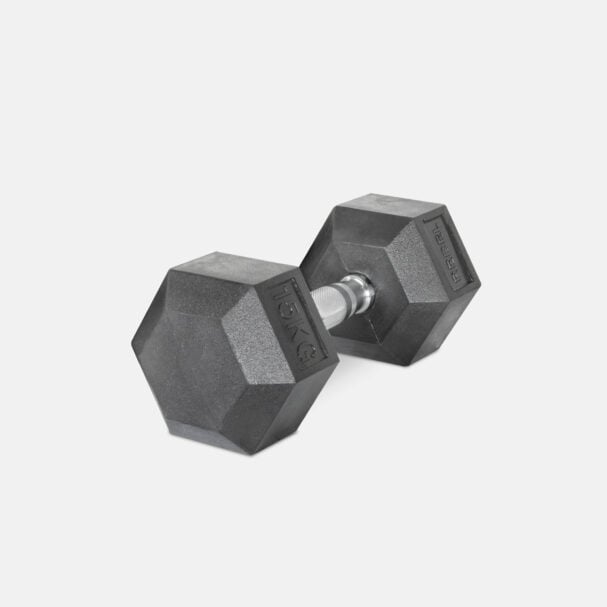 REBEL Rubber Hexagonal Dumbbells (KGs)
