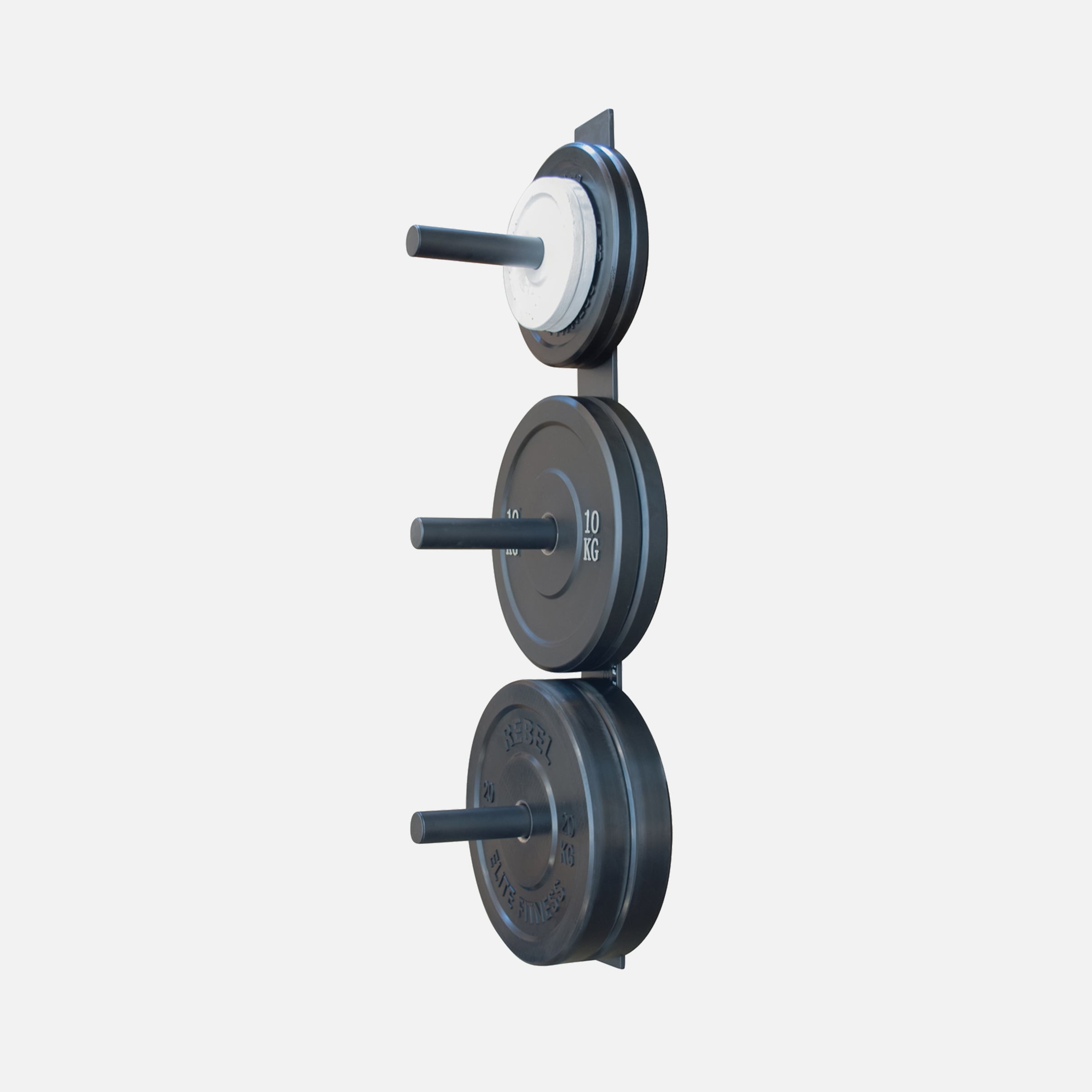 REBEL Wall Mounted Bumper Plate Rack