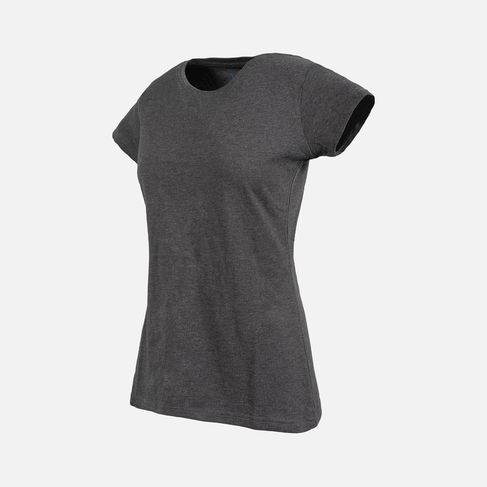 REBEL Women's Plain T-Shirt Grey