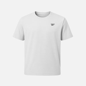 Reebok Men's Crewneck Short Sleeve T-Shirt Light Grey Marl