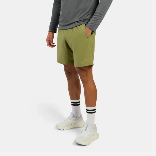 Reebok Men's Workout Ready Woven Shorts Grit Green