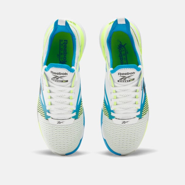Reebok Nano Court Unisex Training Shoes White/Aqua/Lime