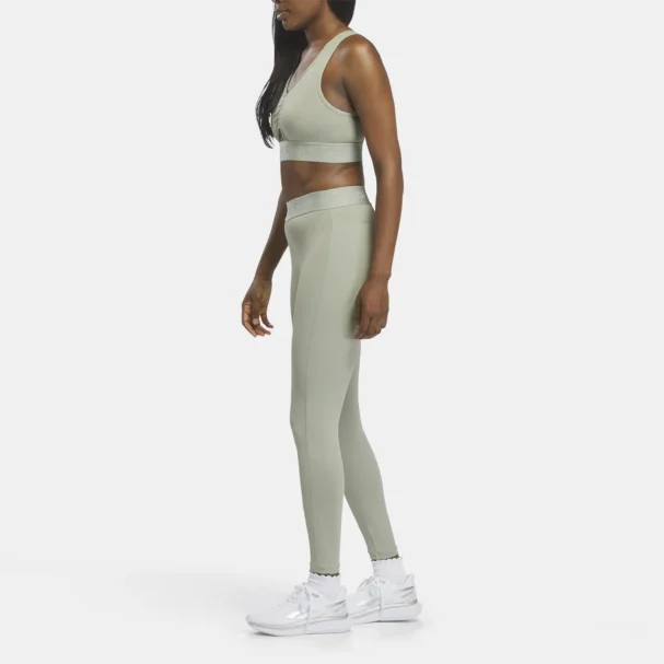 Reebok Women's Core Fitness Training Ruched Tights Hazy Green