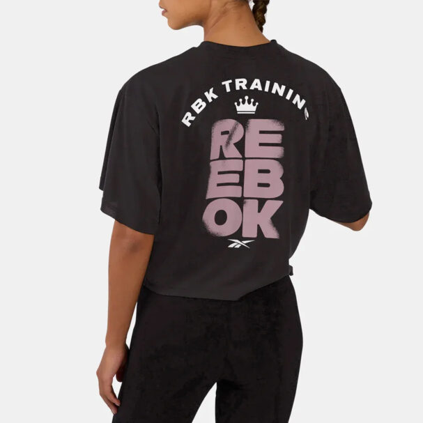 Reebok Women's Lux Batwing Graphic T-Shirt Black